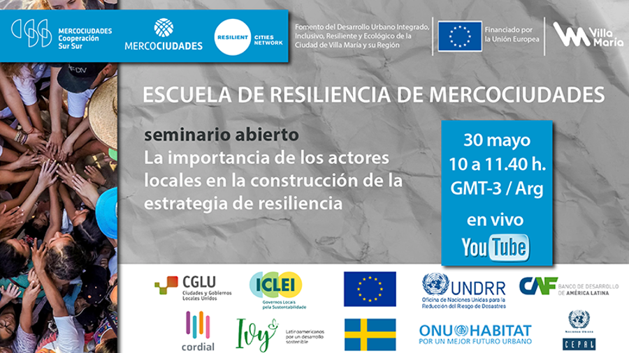 Seminario abierto sobre el rol de las ciudades en la construcción de estrategias de resiliencia