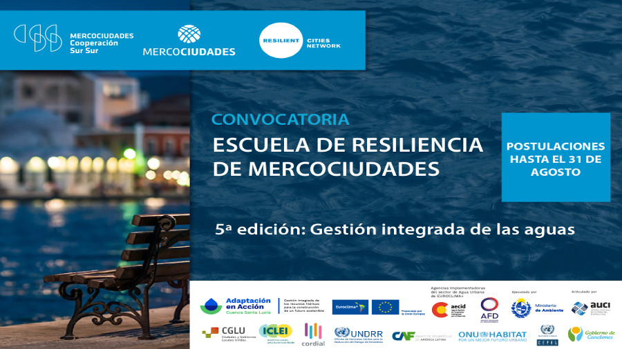 Postulaciones a la quinta edición de la Escuela de Resiliencia de Mercociudades